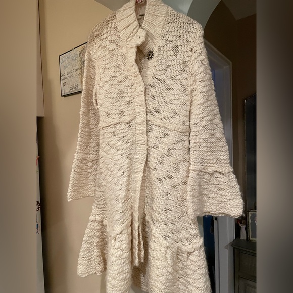 Free People Button-Down Long Knit Cardigan - Picture 2 of 6